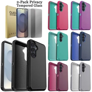 For Samsung Galaxy S25/Ultra/Plus Heavy Duty Case Cover / Privacy Tempered Glass - Picture 1 of 85