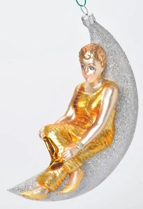 Ornamento in vetro originale Broadway Cares Broadway Legends Angela Lansbury LE RARO - Foto 1 di 16