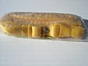 GUITAR STRAP 1 INCH WIDE  FOR GUITAR OR VIHUELA YELLOW WITH LITTLE HAND - Picture 1 of 2