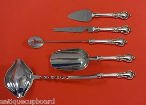 Delacourt by Lunt Sterling Silver Cocktail Party Bar Serving Set 5pc Custom Made - Picture 1 of 1