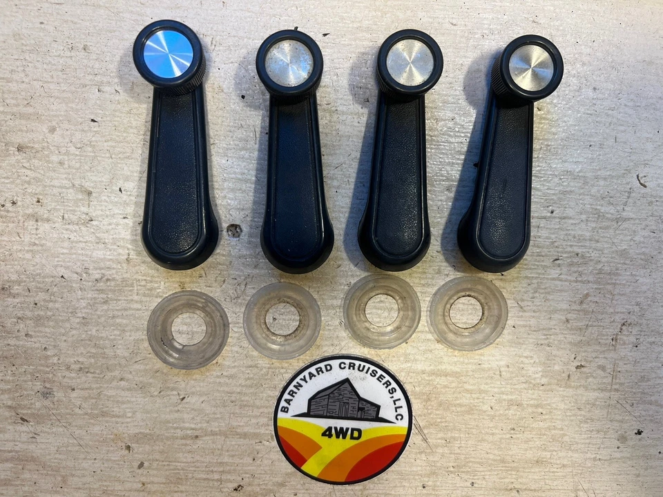 Juego de bielas de puerta reguladora gris ventana Toyota Land Cruiser FJ60, ennegrecimiento Foto 1 de 1