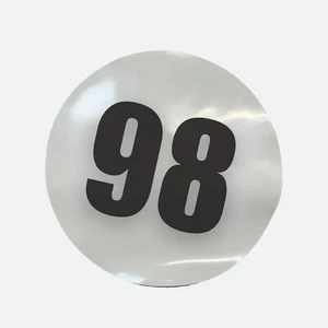 Par de imanes circulares magnéticos para coche de carreras número 98 de 12" - Imagen 1 de 1