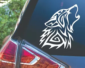 Tribal Wolf Car Truck Laptop Planner Tumbler Decal Sticker - Picture 1 of 3