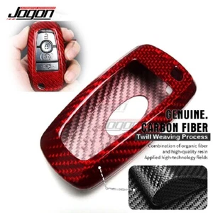 Funda Carcasa Llavero Mando a Distancia Fibra de Carbono Rojo Para Ford F150 F-150 2017-2024 - Imagen 1 de 9