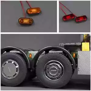 1 paio luci di posizione a LED per camion radiocomandato 1/14 Tamiya Scania Benz MAN Volvo - Foto 1 di 7