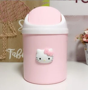 23 cm (H) x 14,5 cm (D) colore rosa 6 pezzi/set mini bidone della spazzatura carino - Foto 1 di 2