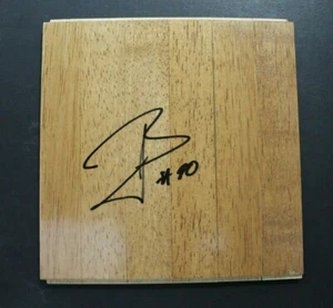 Leandro Barbosa Warriors Spurs Autographed Signed 6x6 Basketball Floor Tile JSA - Picture 1 of 4
