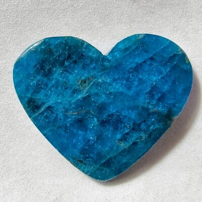Piedra preciosa cabujón corazón apatita azul natural 59 quilates para joyería 32,3 X39,6 mm 38 Foto 1 de 3