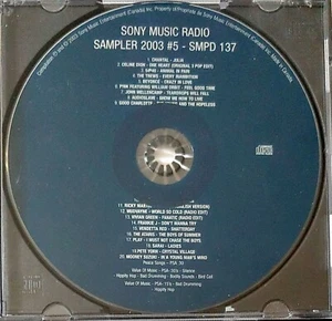 VARIOUS – SONY MUSIC RADIO CD SAMPLER 2003 #5 (Celine Dion, P!NK, Mudvayne ++) - Picture 1 of 2