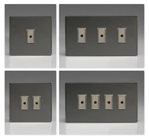 Varilight Screwless Iridium Black LED Remote & Touch Control Dimmer Switches - Picture 1 of 9