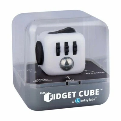 ZURU Fidget Cube by Antsy Labs - Transparent White Buttons Fidget Cube NEW! - Image 1 of 2