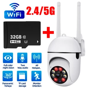Wireless Security Camera System Outdoor Home 5G Wifi Night Vision Cam 1080P HD - Picture 1 of 22