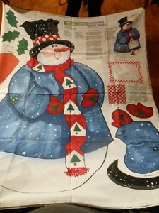 Daisy Kingdom Stoff " Schneemann Türverkleidung 3768 " Winter / Weihnachten 1997 - Bild 1 von 3