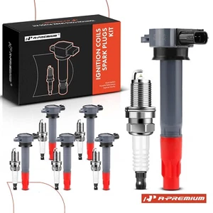 A-Premium 6x Ignition Coil + 6x Iridium Spark Plug for Mitsubishi Outlander 3.0L - Picture 1 of 9