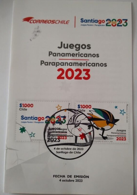 Chile 2023 Santiago Juegos Panamericanos MNH