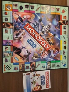 Monopoly Star Wars Clone Wars Game Board Only 2008 Replacement Part Pieces - Picture 1 of 3