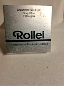 #31267 - Rollei Graufilter Grau Filter Gray E52 (x4) NDO6 205230 Rolleiflex  New - Picture 1 of 3