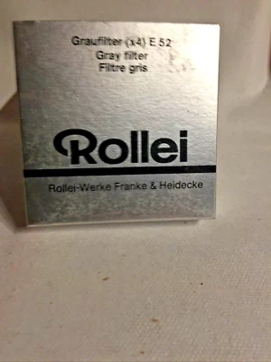 #31267 - Rollei Graufilter Grau Filter Gray E52 (x4) NDO6 205230 Rolleiflex  New - Image 1 of 3