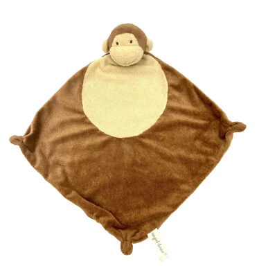 Angel Dear Monkey милое коричневое желтовато-коричневое защитное одеяло сшитые углы соска - Изображение 1 из 4