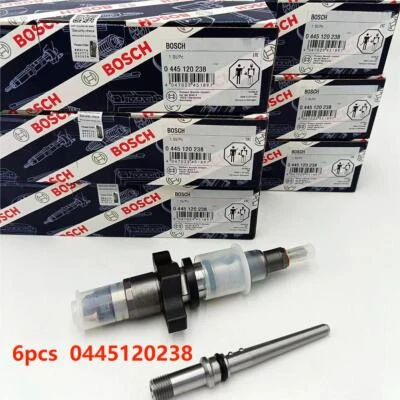 Bosch 6Pcs Fuel Injectors For 04-09 Cummins Dodge Ram 2500 3500 5.9L 0445120238 - Image 1 of 4