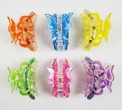 6 PIEZAS 3.5" Surtido Mariposa Pelo Mandíbulas Peine Garra Clip Mujeres Niña  Foto 1 de 4