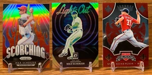LOTE MAX SCHERZER Scorching + Lights Out Prizm | 2022 Panini Prizm NATIONALS - Imagen 1 de 2