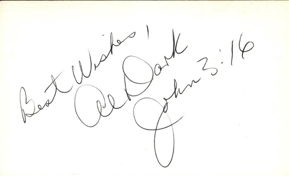 Autógrafo ALVIN DARK Foto 1 de 1