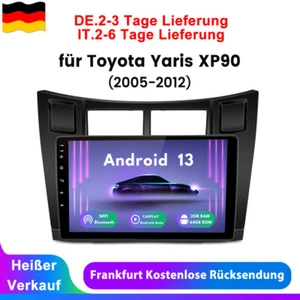 Für Toyota Yaris XP90 2005-2012 9'' Android 13 Autoradio GPS Navi 2+64G WIFI BT - Bild 1 von 11