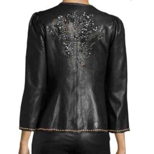 NWT Isabel Marant Lambskin Leather Veste Blizzy Jacket 2017 Size 36 NEW $2,390 - Picture 1 of 12