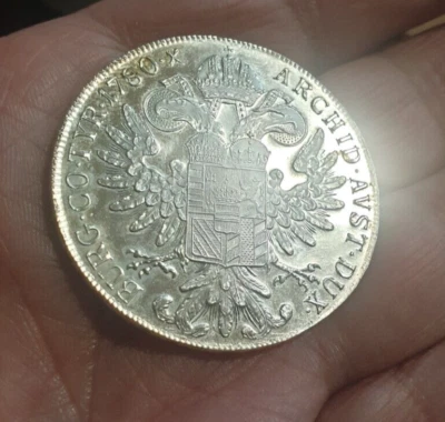 REGNO TALLERO MARIA TERESA FONDI LUCENTI ARGENTO SPETTACOLARE - Immagine 1 di 4