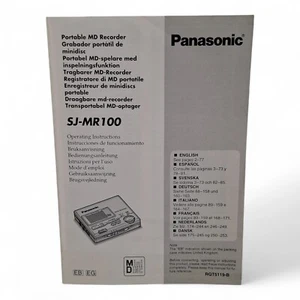 MANUAL ONLY Panasonic SJ-MR200 Minidisc Player MD Walkman MANUAL ONLY - Picture 1 of 4