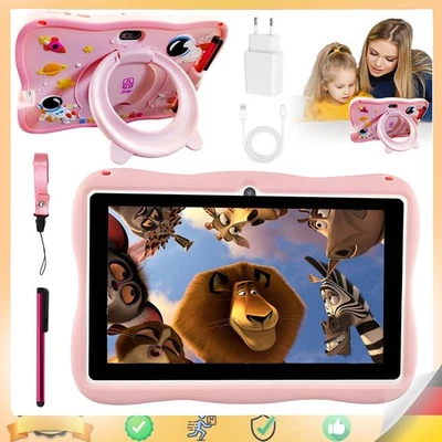 Kinder Tablet 7 Zoll Android 14 4GB RAM 64GB ROM Dual Kamera Elternkontrolle  - Bild 1 von 4