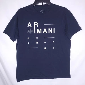 Armani Exchange T Shirt Mens Medium Navy - Picture 1 of 11