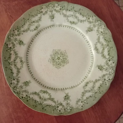 Ancienne Assiette Modèle Como Ridgeway Staffordshire 20 Cm Terre De Fer Anglaise - Photo 1/4