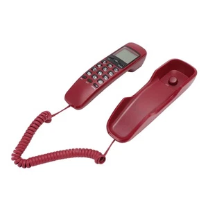 Wall Corded Telephone Caller Id Support Call Back Prevent Slip Landline Phon BUU - Zdjęcie 1 z 12
