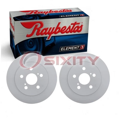 2 rotores de freno de disco trasero Raybestos Element3 para Lexus CT200h cs 2011-2013 Foto 1 de 4