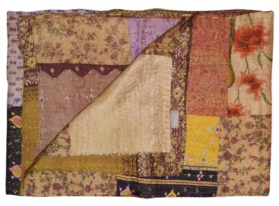 Taj Hotel Kantha Silk Blend Throw | Multi03 | 50"x70" Foto 1 de 3