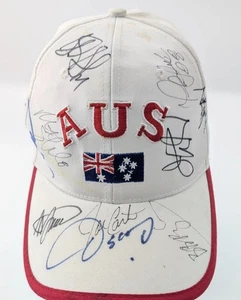 ~13 SIGNED HAT~ MARCUS ALLEN, OSCAR DE LA HOYA, KIDD, FAULK, SHARPE AUTO JSA COA - Picture 1 of 12