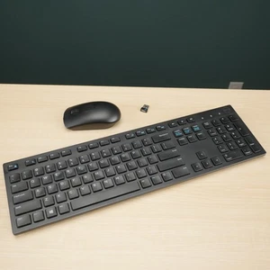 Dell Ultra Slim Wireless Keyboard Mouse Combo Set WK636t WM116t SD-8160 - Picture 1 of 19
