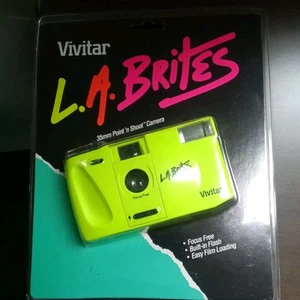 1999 Vivitar L.A. Brites 35mm Point And Shoot Camera,New & Sealed, Rare To Find! - Picture 1 of 8