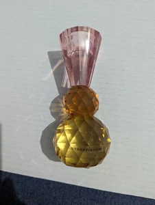 Anthropologie Glas Kerzenhalter rosa und bernsteinfarben schwer! - Bild 1 von 10