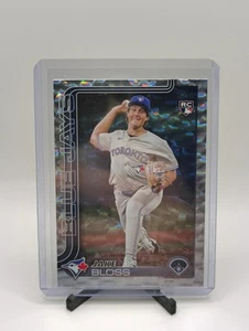 2025 Topps Series 1 Jake Bloss Silver Patterened Foil Board Rookie #63 Blue Jays - Picture 1 of 2