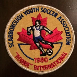 1980 Scarborough Youth Soccer Association Robbie International Soccer Patch - Picture 1 of 2