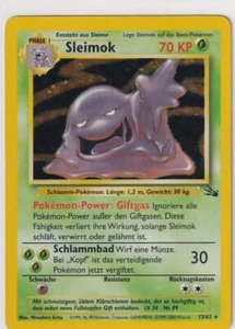 Pokemon Card Trading Fossil No. 13/62 Muk Holo German 6 - Picture 1 of 2
