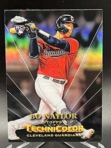 2023 Topps Chrome Technicolor Bo Naylor RC Rookie Card #TT-13 Guardians - Picture 1 of 1