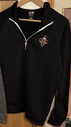 Reduced! New Orleans Pelicans NBA 1/4 Zip Adidas Jacket LS Pullover BlueSize S Cover