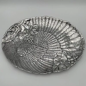 Arthur Court Turkey Large Oval Platter Serving Tray Thanksgiving Holiday 21"x16" - Picture 1 of 7