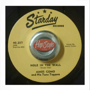 45Re ✦ AMOS COMO ✦ "Hole In The Wall / Heartbroken Lips" 1956 Hot Rockabilly ♫ - Imagen 1 de 1