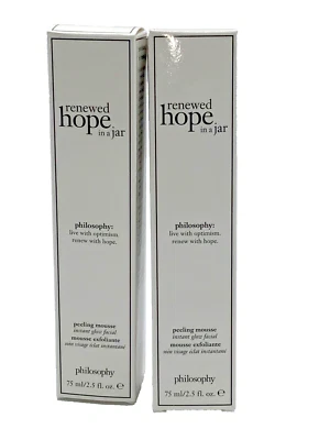 Two Philosophy Hope in a Jar Instant Glow Peeling Mousse - 2.5fl. oz Sealed NIB - Image 1 of 4