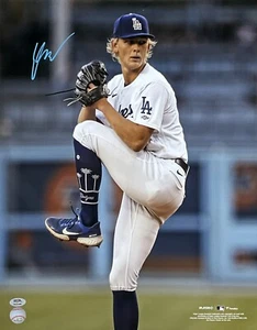 EMMETT SHEEHAN DODGERS SIGNED MLB DEBUT VS GIANTS 16X20 PHOTO BLUE PSA WITNESS - Picture 1 of 3